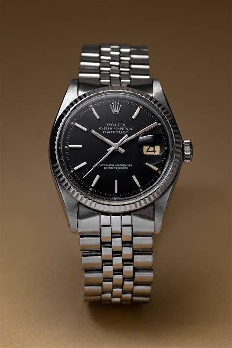 1968 rolex 1601 black dial datejust|rolex ref 1601 price.